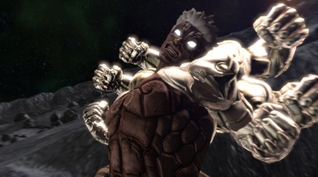 Asura's six arms in Asura's Wrath