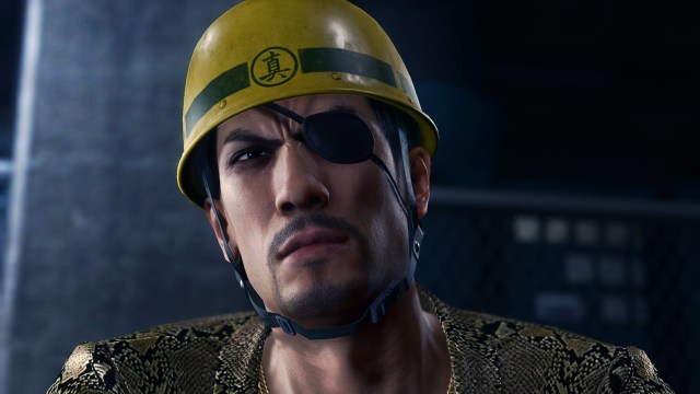 like a dragon rejected by sega - majima in hard hat