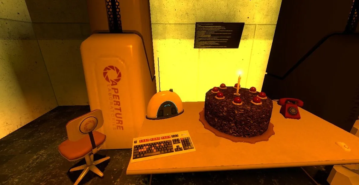 Cake in portal