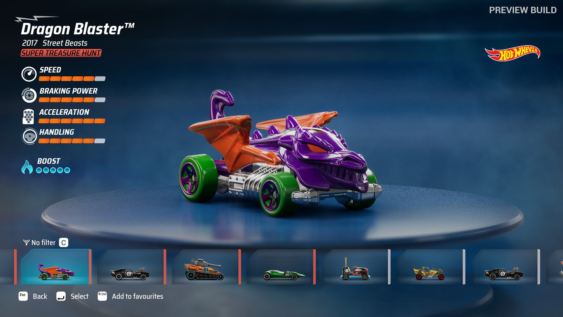 Dragon Blaster in Hot Wheels Unleashed