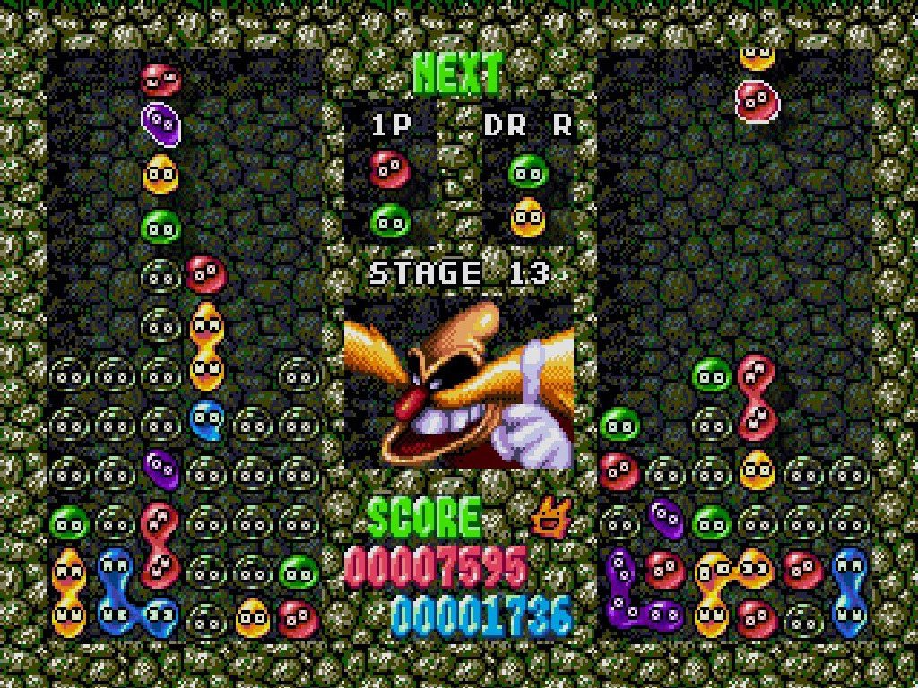 Stage 13 in Dr. Robotnik's Mean Bean Machine