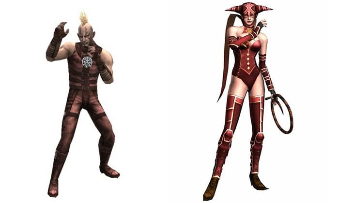 Kinky outfits in God Hand