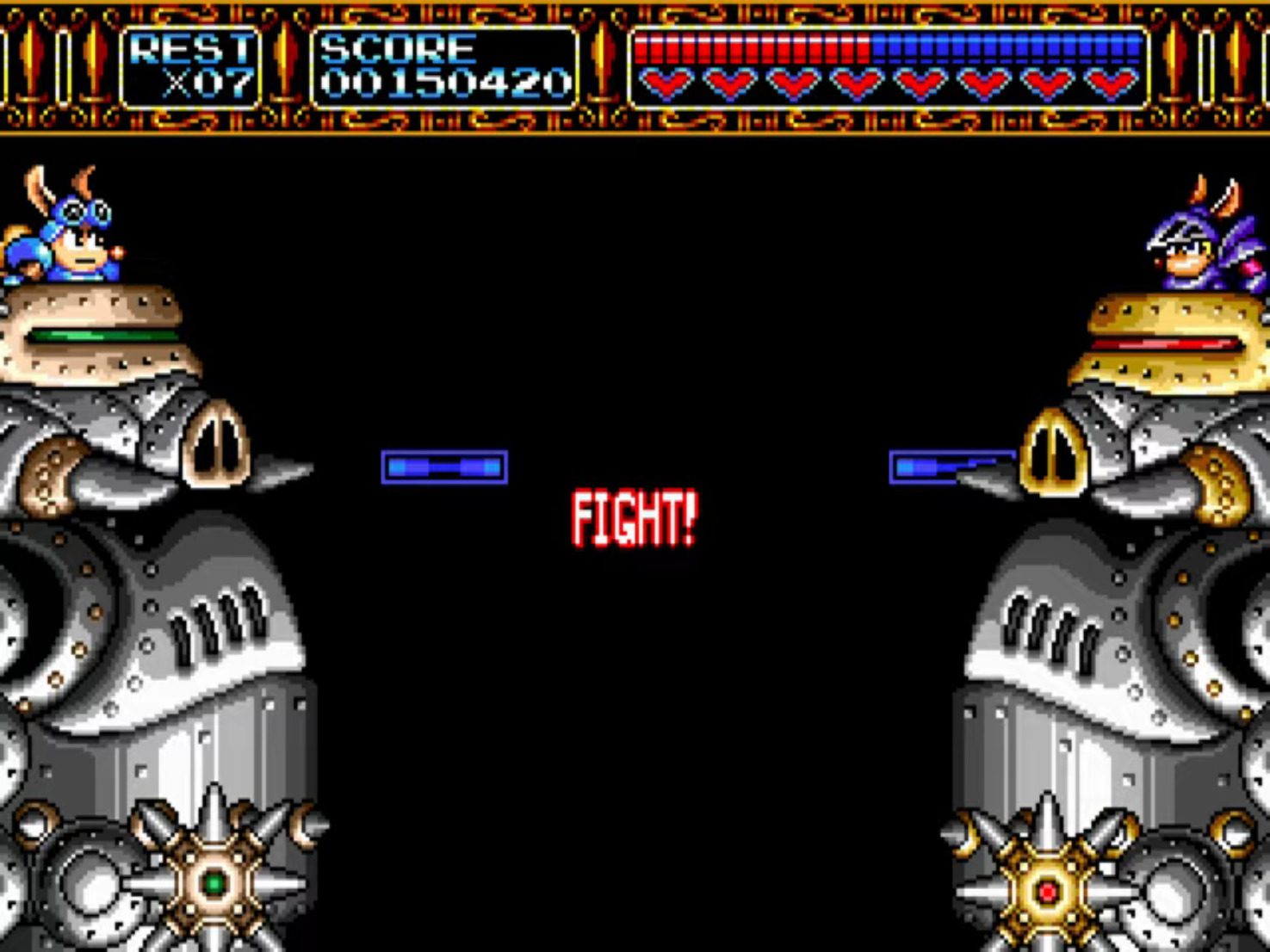 Rocket Knight Adventures Robot Fight