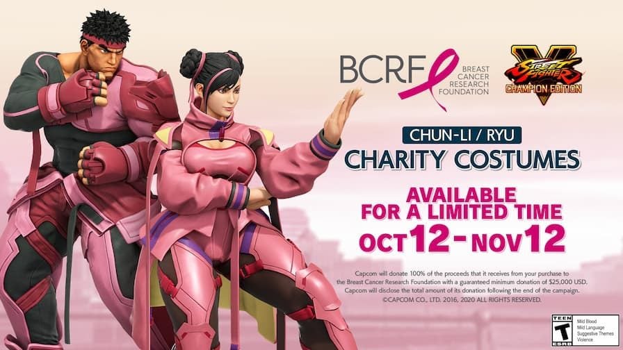 street fighter v charity skins cancer