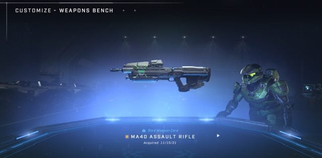 The MA40 assault rifle in Halo Infinite multiplayer