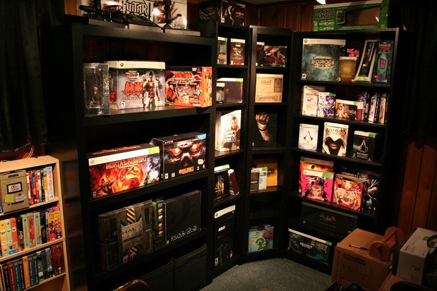 Video game collector's edition display