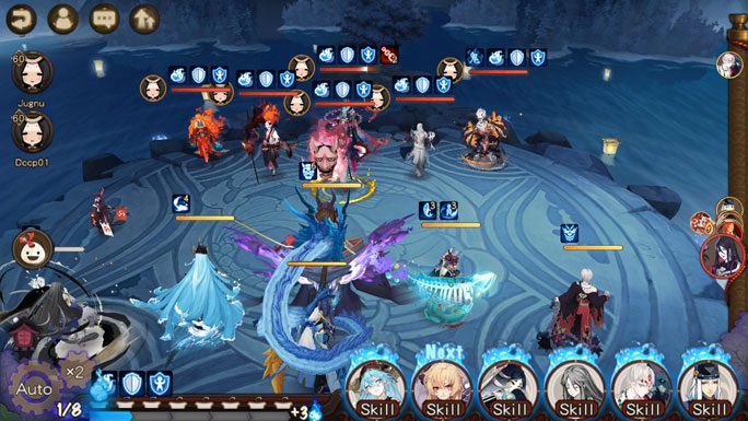 Onmyoji RPG battle screenshot