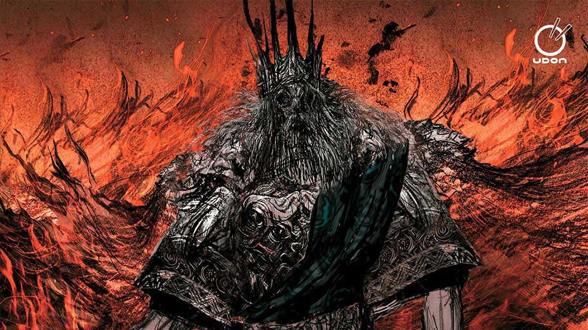 Dark Souls: Design Works reprint Gwyn cover