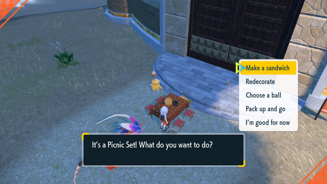 How do you make sandwiches in Pokémon Scarlet & Violet 2