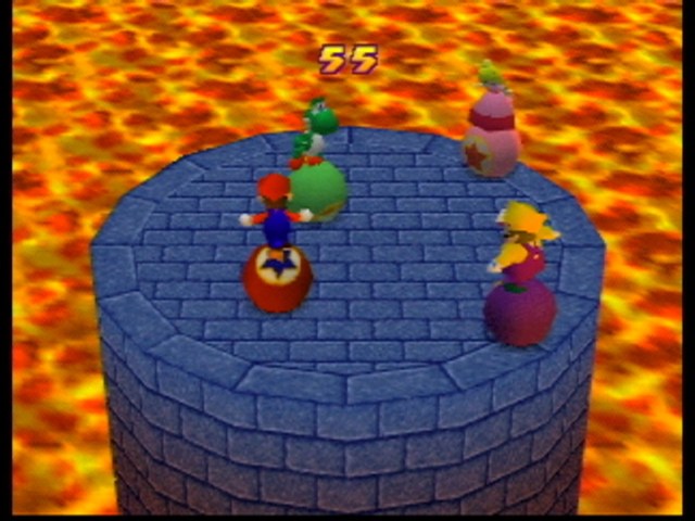 Mario Party 2 that bouncy ball game.