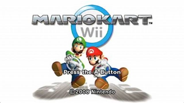 Mario Kart Wii title screen