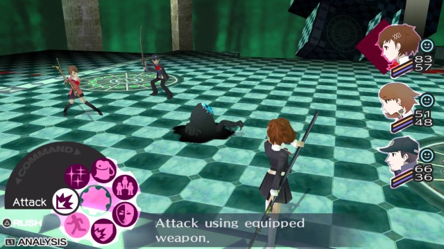 Persona 3 Portable Battle Scene