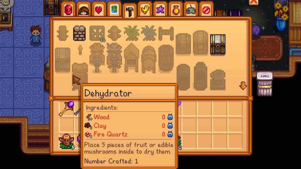 Stardew Valley Dehydrator recipe