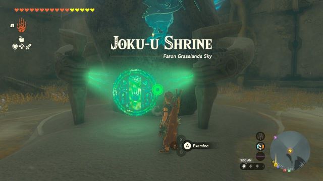 Legend of Zelda Tears of the Kingdom Joku-u shrine.