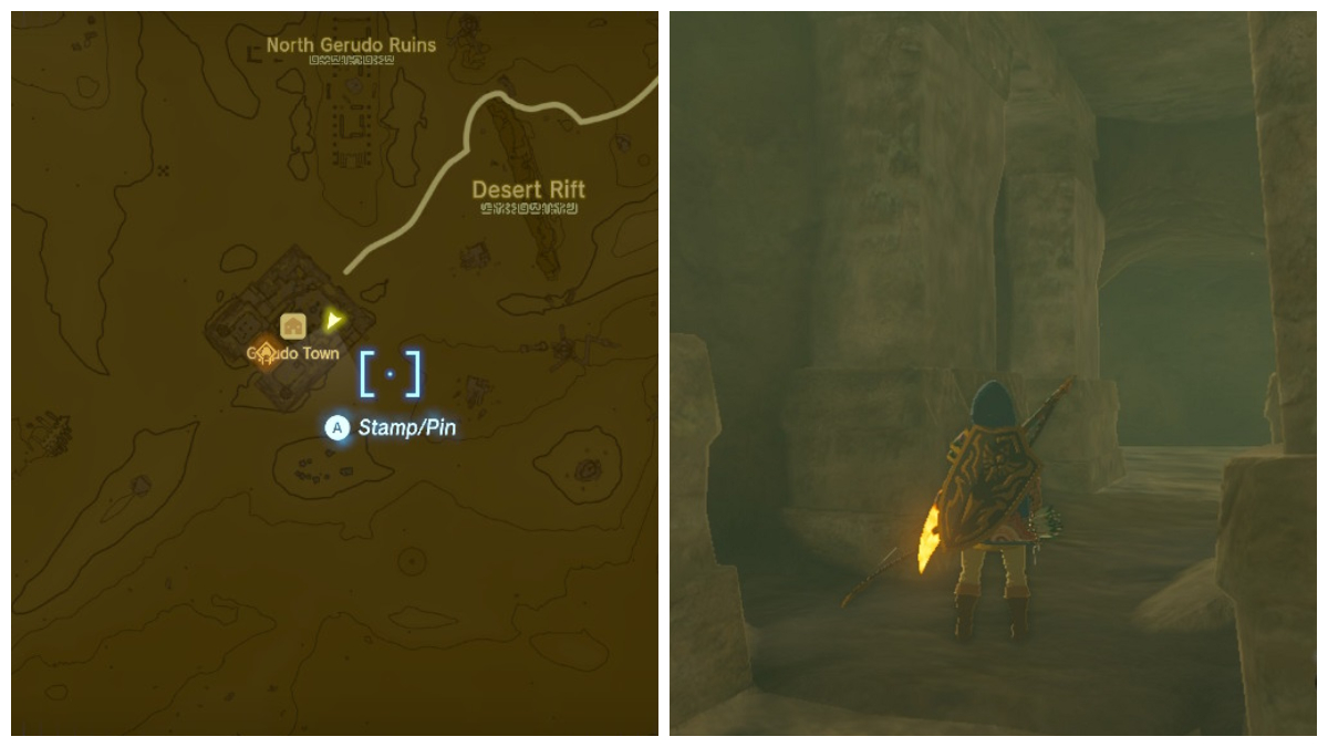 Gerudo Town secret shop location Tears of the Kingdom