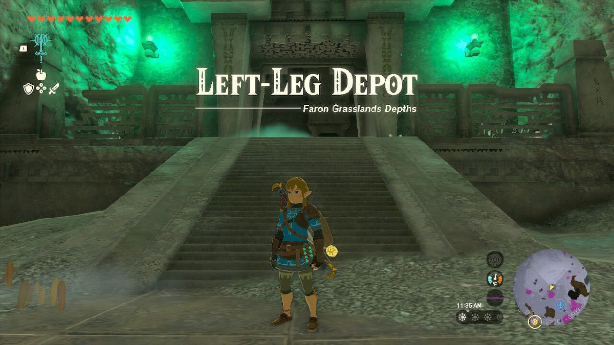 Left Leg Depot location entrance Tears