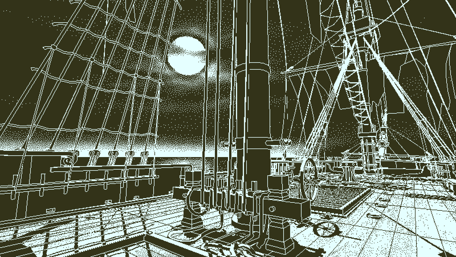 The Obra Dinn's main area