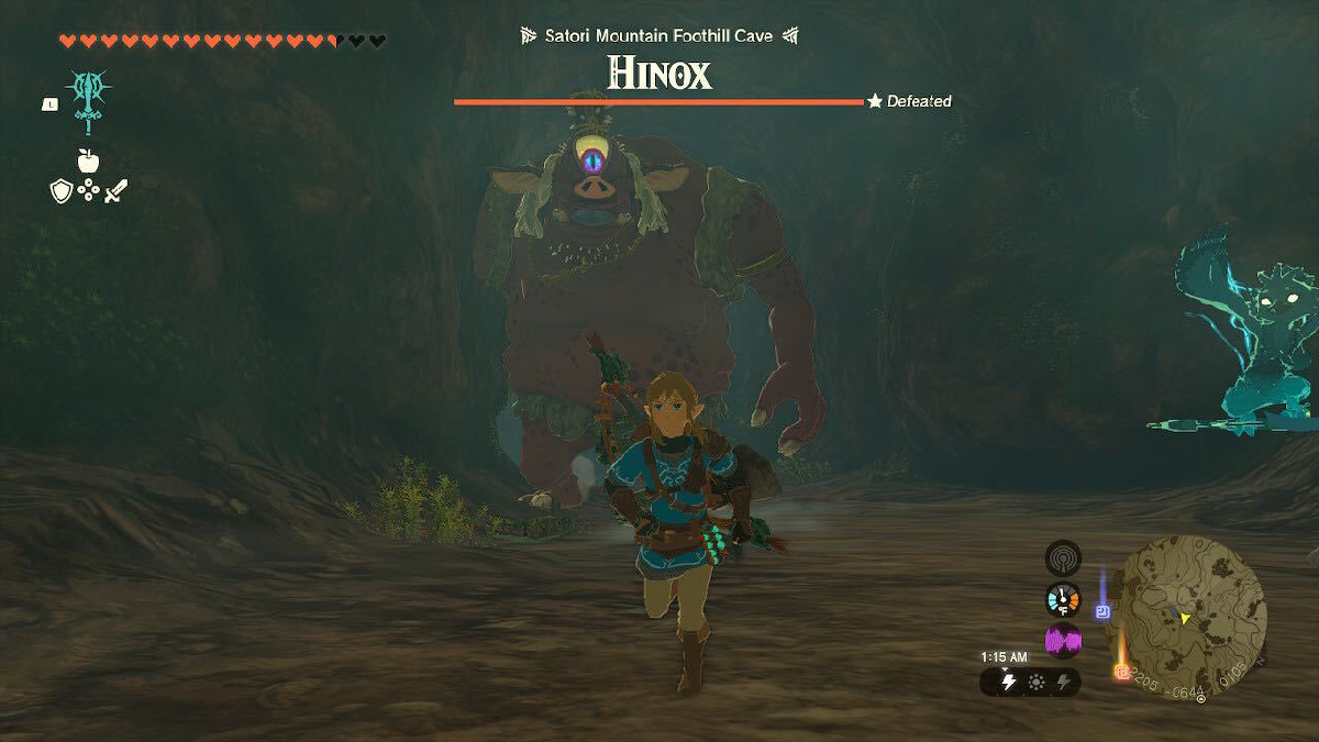 Tears of the Kingdom TOTK Fleeing a Hinox