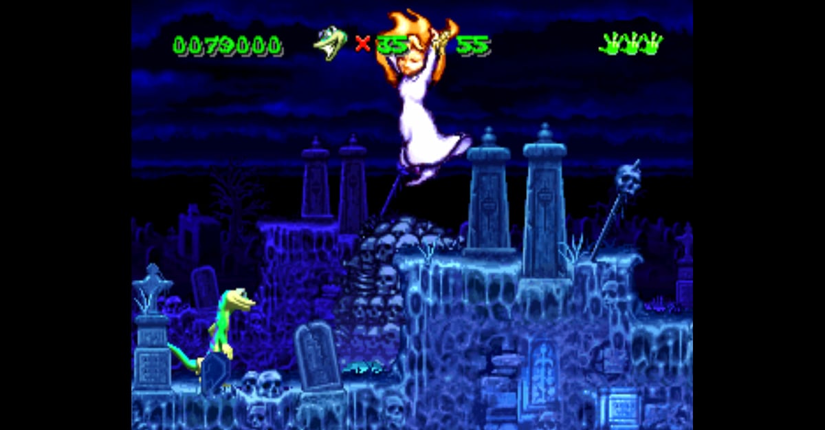 The first boss in Gex