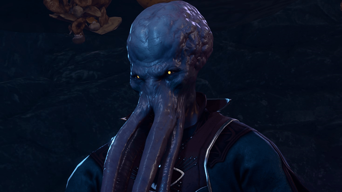 The Mindflayer won't teach you every BG3 spell, but he might help you with equipment. The NPC pictured here is located in the Underdark, and has a quest with spell rewards. 