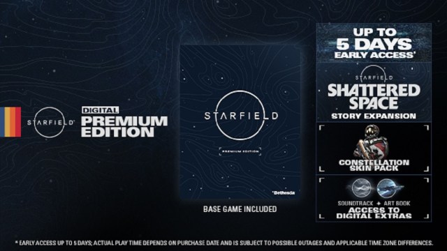 What's included in Starfield Premium Edition