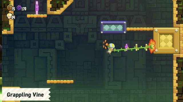 Grappling Vine power up in Super Mario Wonder