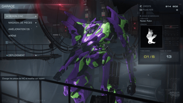 Eva 01 in Armored Core 6