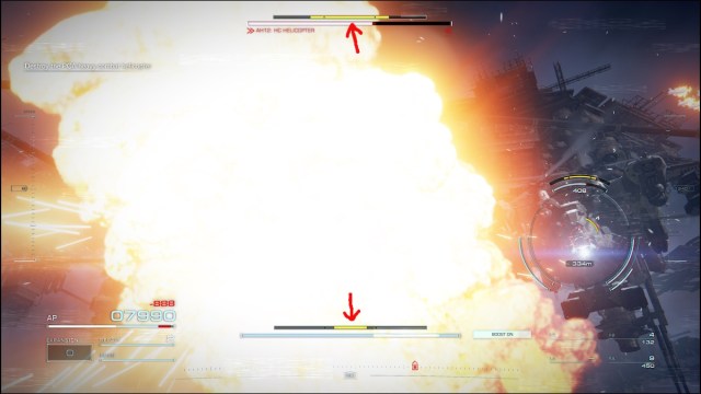 Impact meter in Armored Core 6.