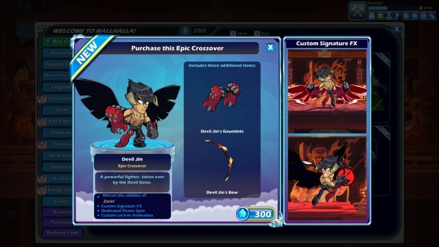 Devil Jin in Brawlhalla Tekken crossover