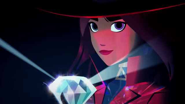 The Netflix game show Carmen Sandiego, as it's shown in one of the trailers upon debut.