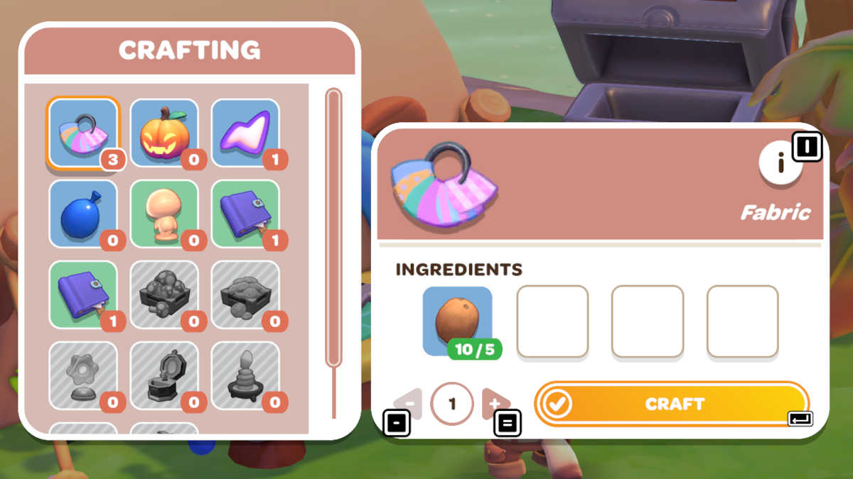 Crafting in Hello Kitty Island Adventure