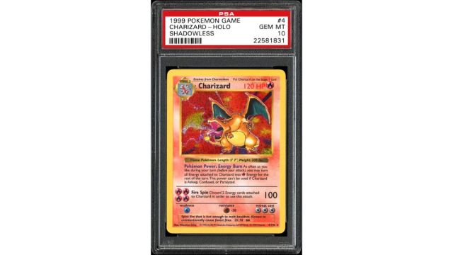 psa shadowless charizard rarest pokemon cards