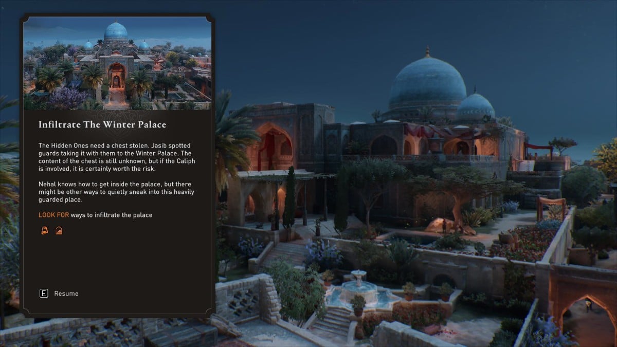 the winter palace in assassin's creed mirage