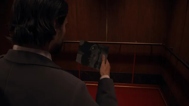 Alan Wake 2: Final Draft changes the picture in the elevator