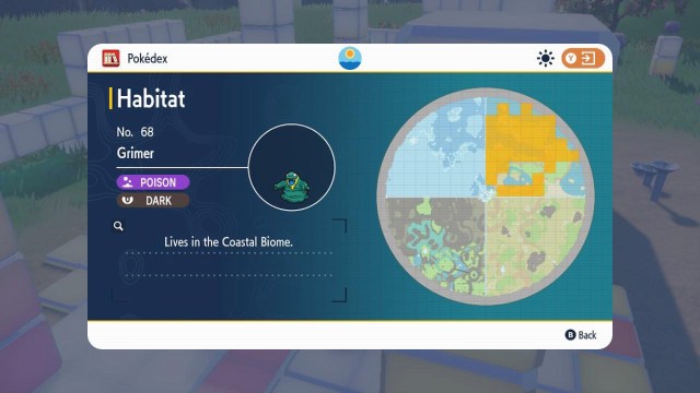 Alolan Grimer location in Pokemon Scarlet & Violet: The Indigo Disk