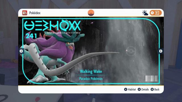 Walking Wake in Pokemon Scarlet and Violet The Indigo Disk DLC