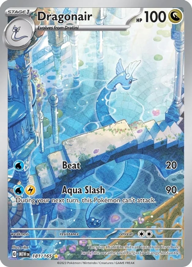 Dragonair in Pokemon 151 set in Pokemon TCG.