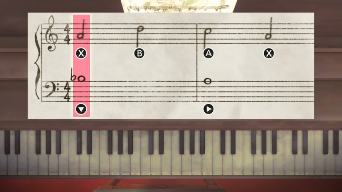 Another Code: Recollection Sheet Music overlay solution