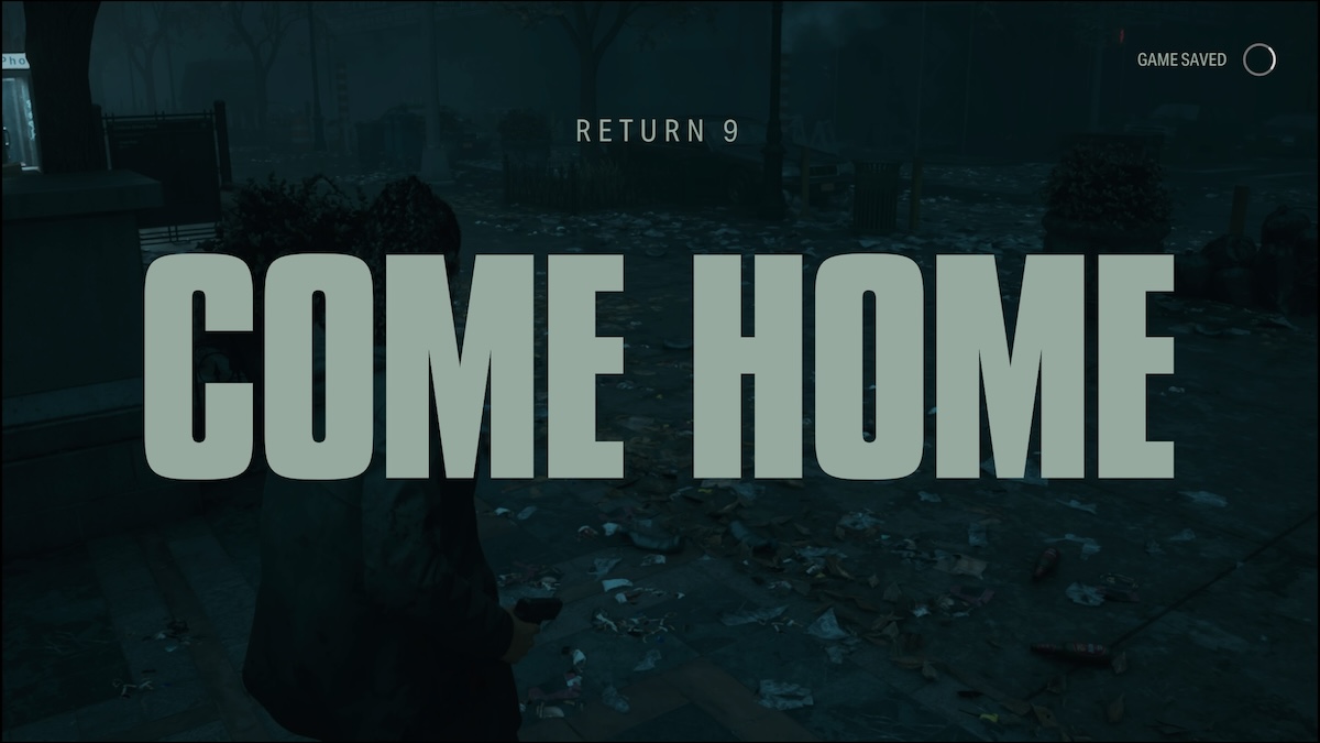 Come Home chapter title in Alan Wake 2.