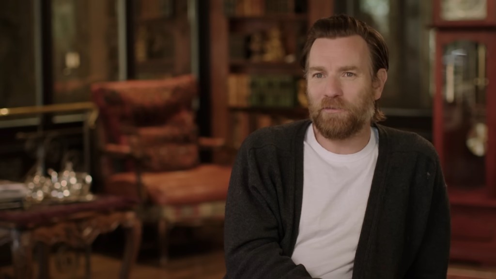 "Obi-Wan Kenobi" and "Trainspotting" actor Ewan McGregor in a behind-the-scenes video for Netflix's "Halston"