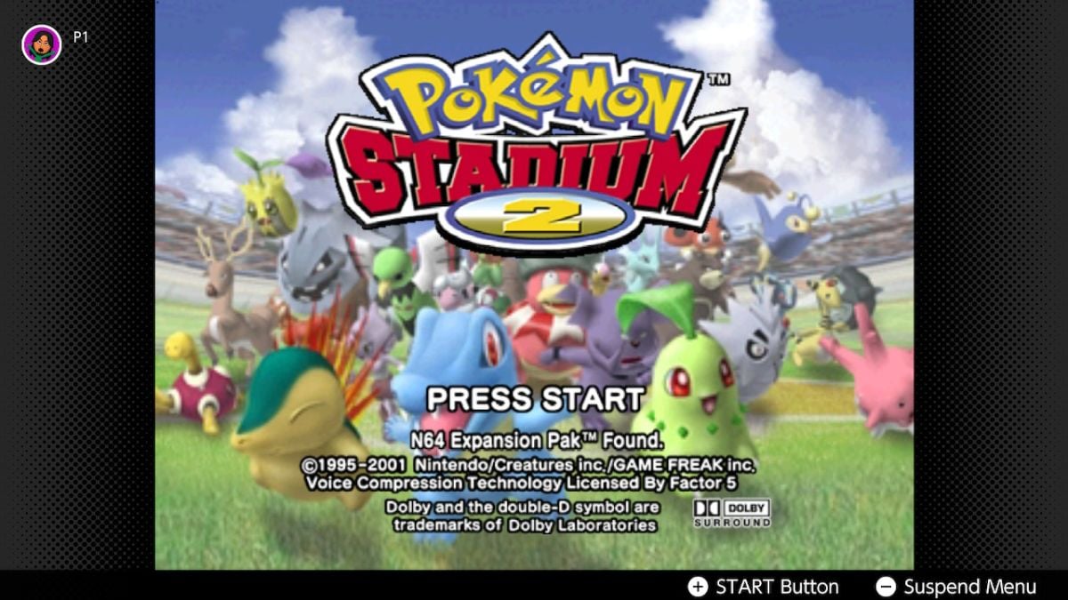 Pokemon Stadium 2 on Nintendo Switch Online