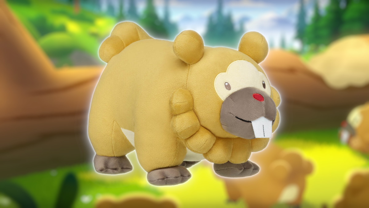 Naked Bidoof plush from Build-A-Bear