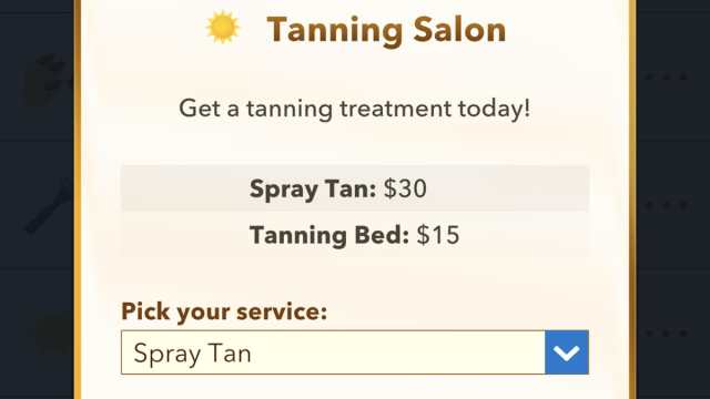 BitLife spray tan