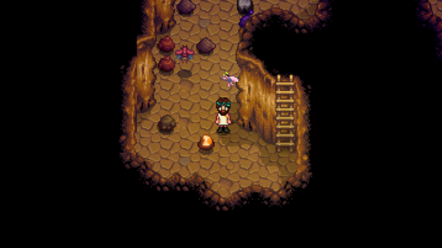 Inside the mines during Desert Festival in Stardew Valley