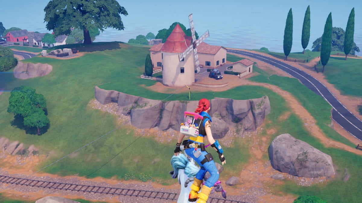 Fortnite air jump at windmill