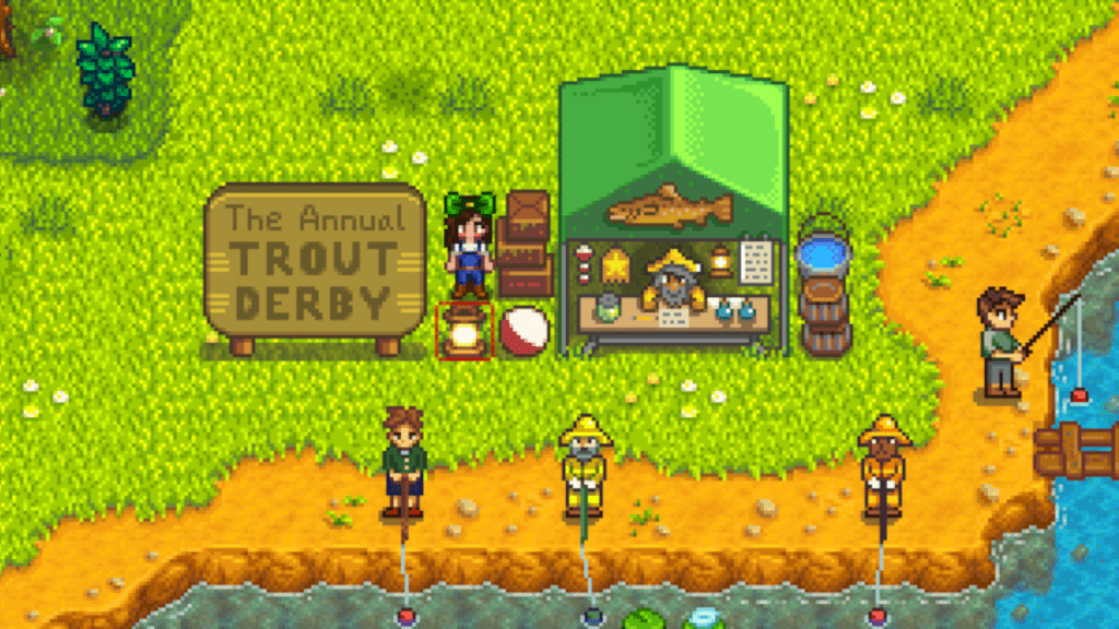 Trout Derby, my first fishing experience in Stardew Valley