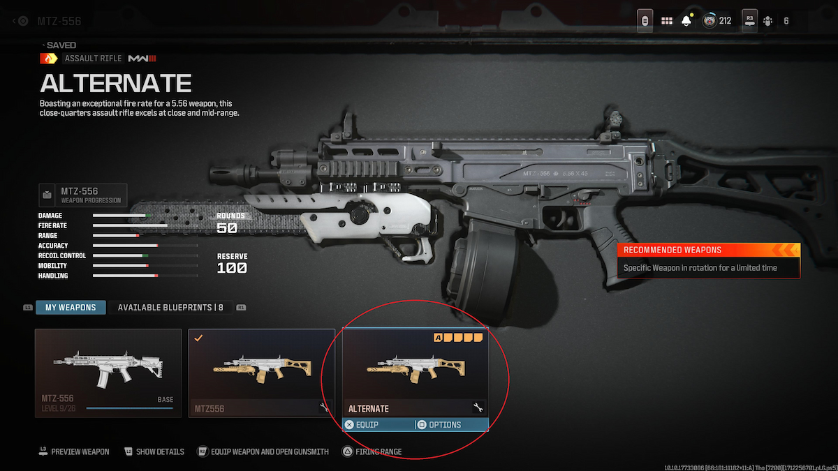 Custom Mod in MW3 Gunsmith