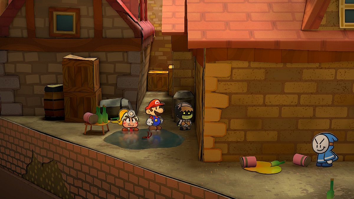 Paper Mario Thousand-Year Door seedy alleyway