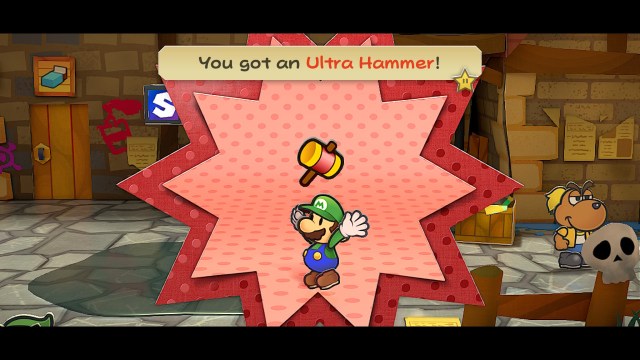 Paper Mario: The Thousand-Year Door Mario gets a hammer.