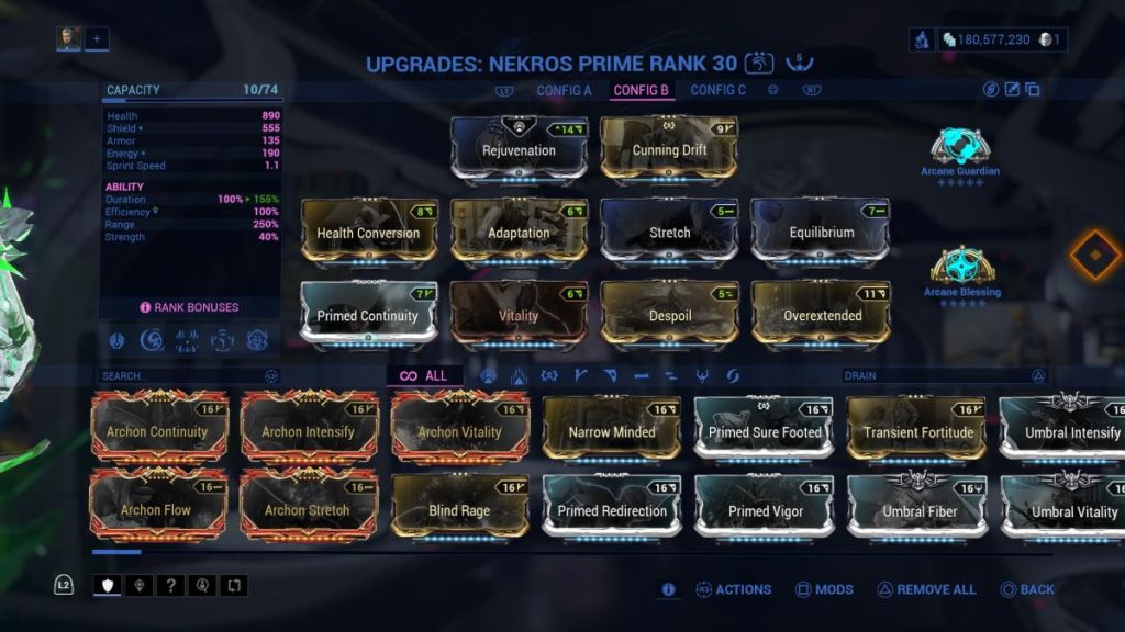 Warframe best farming build